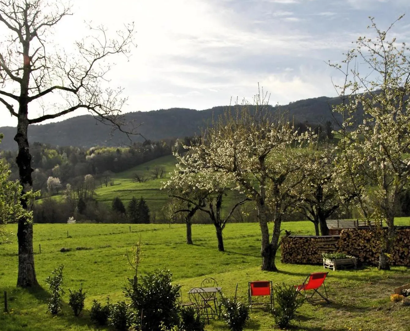 Bed & Breakfast Chambre D'Hote Dans Roulotte Amenagee Tout Confort Kitchenette Sdb La Fee Favie Villy-le-Bouveret France